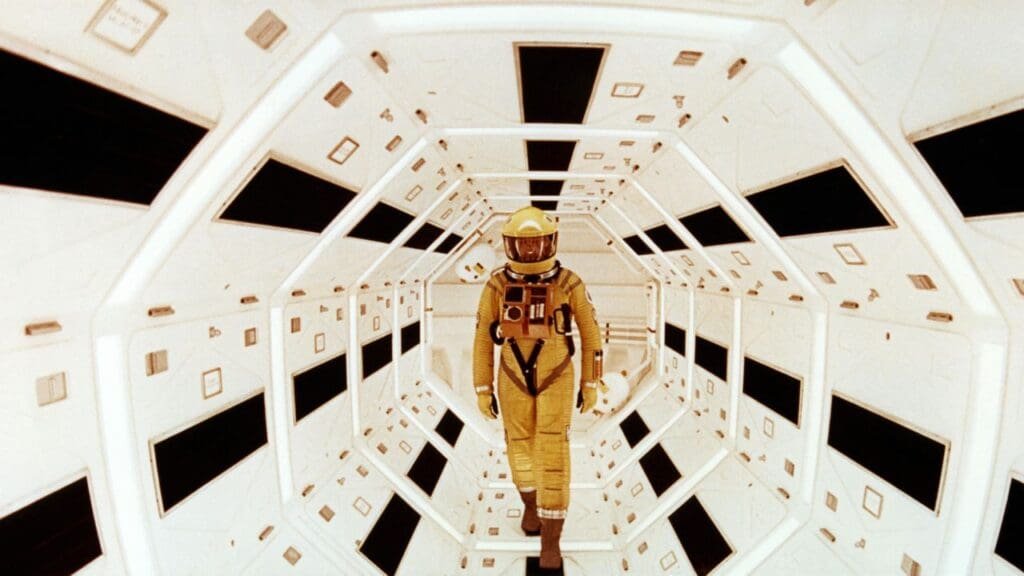 An iconic shot from 2001: A Space Odyssey (1968).