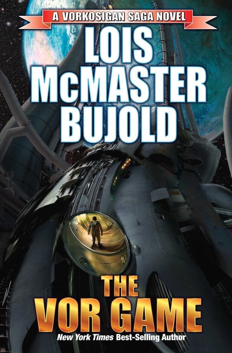 A book cover of Lois McMaster Bujold’s Vorkosigan Saga