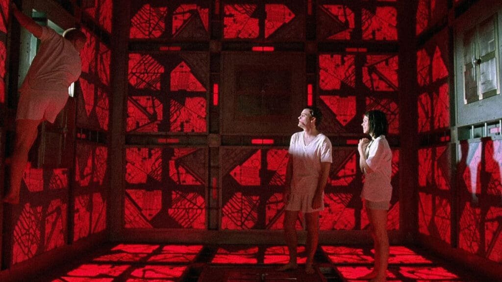 A shot from the film, Cube (1997)