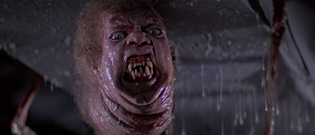 A shot from John Carpenter's movie, The Thing (1982)