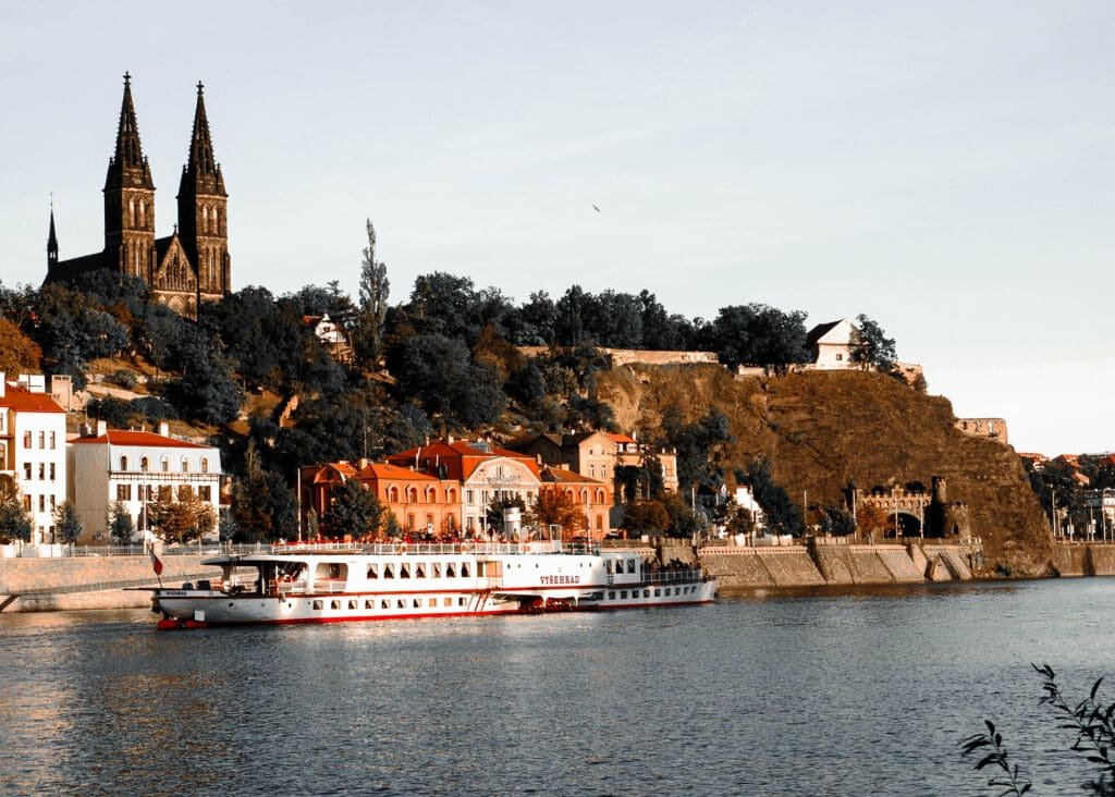 An image of the town of Vysehrad.